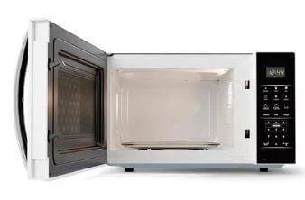 Micro-ondas Britânia BMO38 33 Litros Limpa Fácil 1400W Branco com Preto 220V