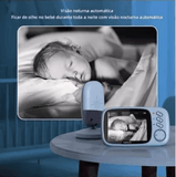 Babá Eletrônica Sem Fio Vídeo Voz E Visão Noturna C/ Monitor Bivolt - Shop Cotidiano